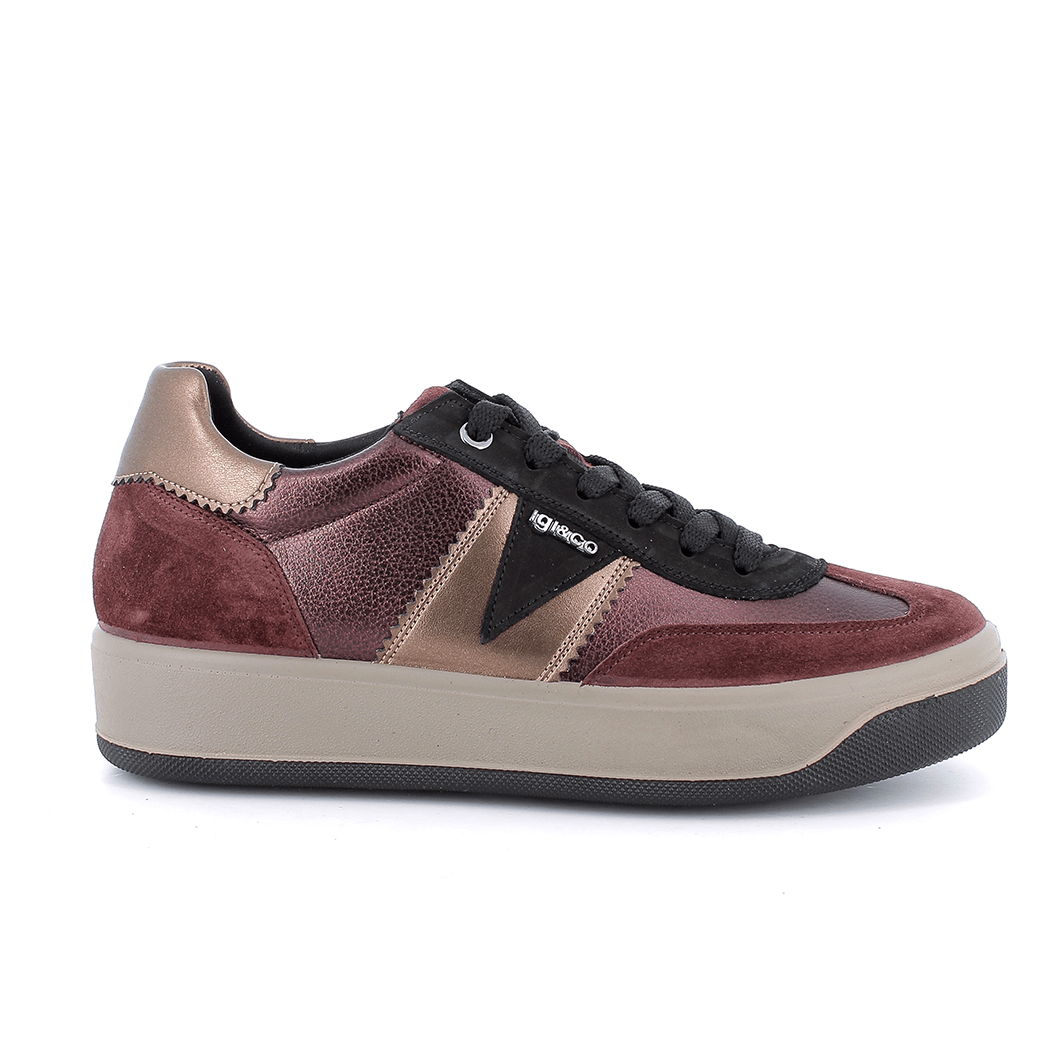 Lux | Burgundy | IGI & CO | Trainers | Jenny Shoo Bootique