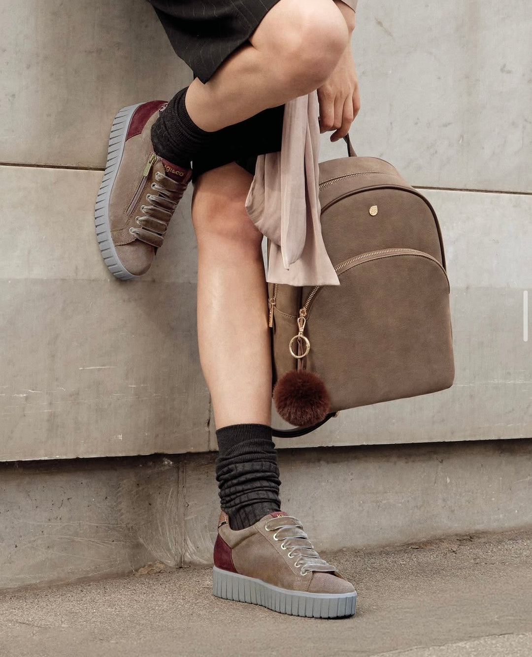 Lara | Taupe | IGI & CO | Trainers | Jenny Shoo Bootique