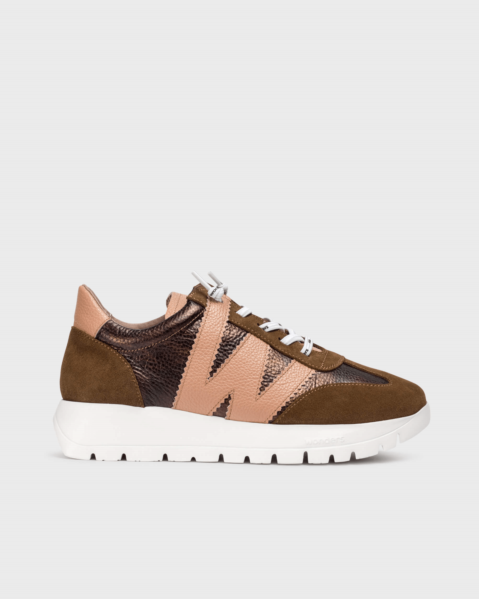 Odisei 76| Brown - Powder Pink | Wonders | Trainers | Jenny Shoo Bootique