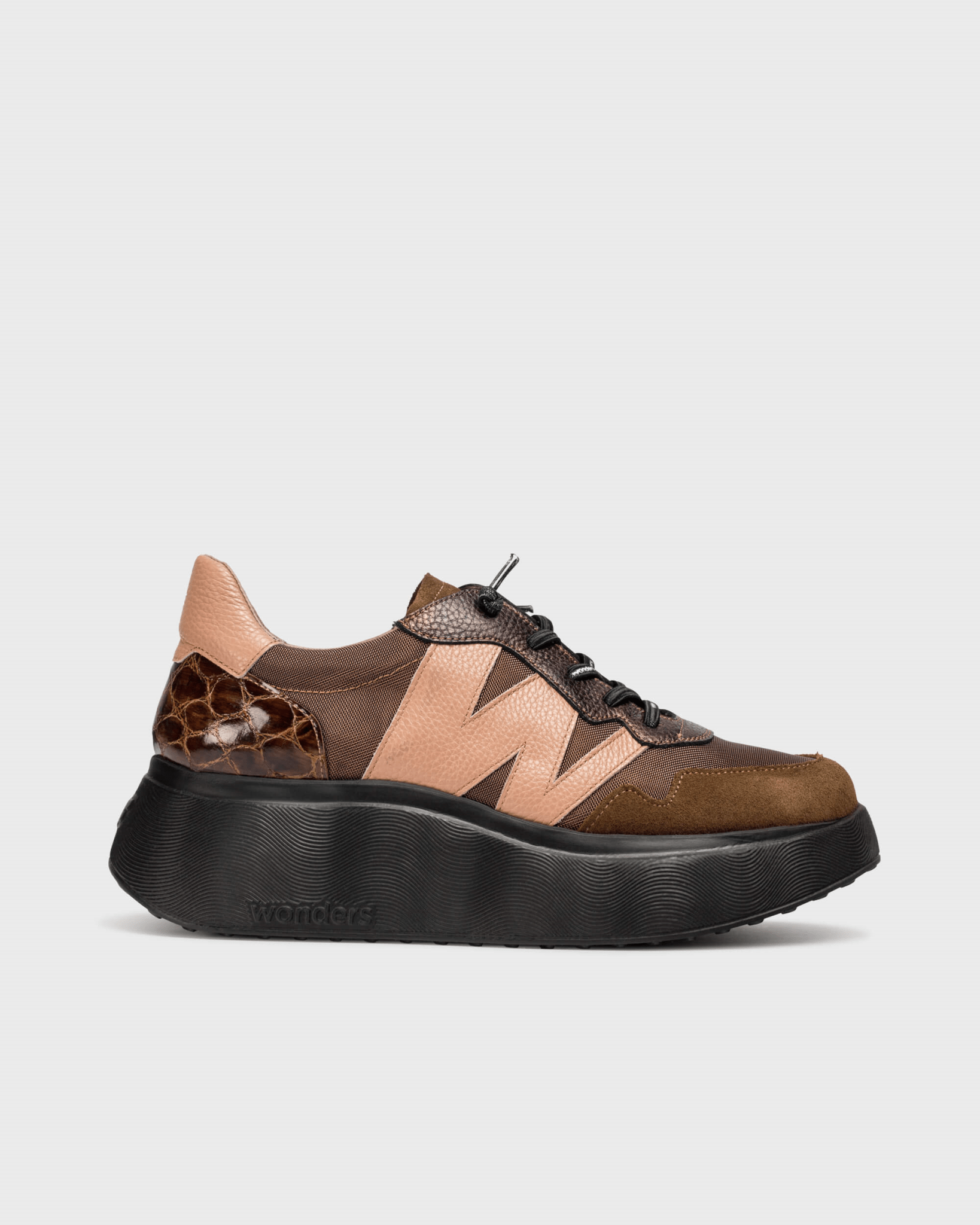 Roma 31 | Brown - Powder Pink | Wonders | Trainers | Jenny Shoo Bootique