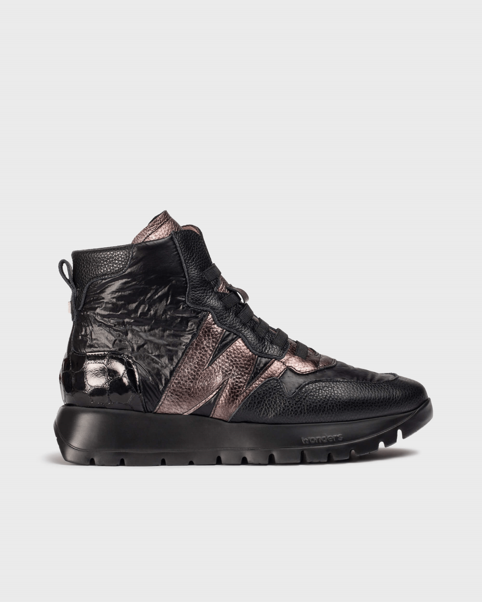 Odisei 93 | Black - Pewter | Wonders | Ankle Boots | Jenny Shoo Bootique