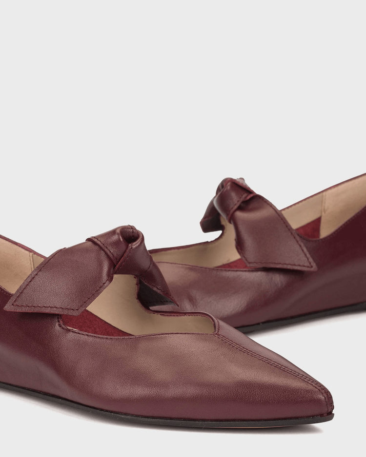 Triana | Burgundy | Wonders | Flats | Jenny Shoo Bootique