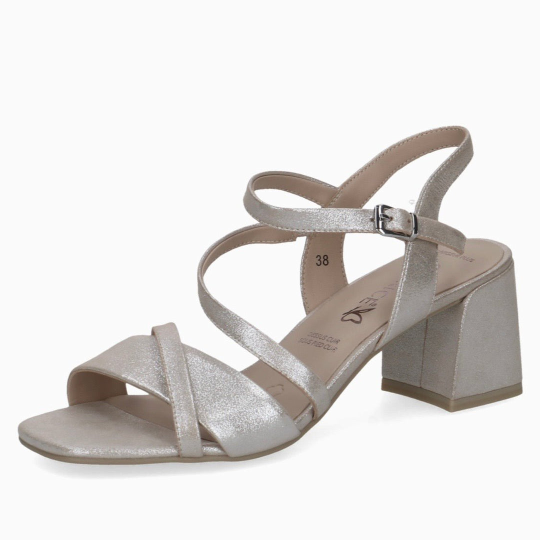 Sally | Taupe Metallic | Caprice | Sandals | Jenny Shoo Bootique