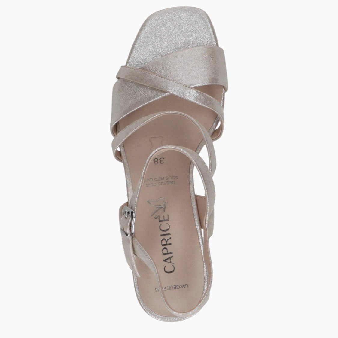 Sally | Taupe Metallic | Caprice | Sandals | Jenny Shoo Bootique