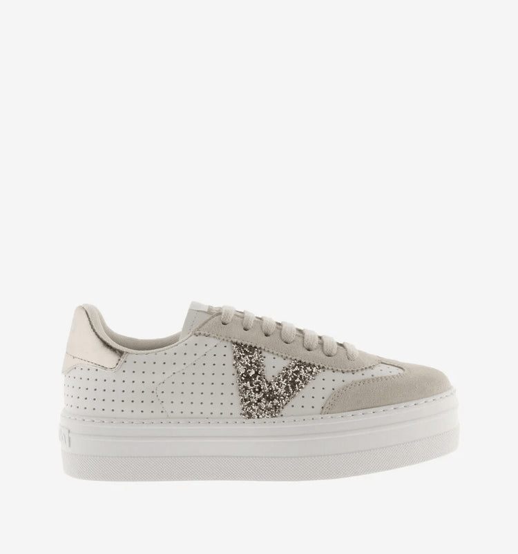 Barcelona | White - Gold | Victoria | Trainers | Jenny Shoo Bootique