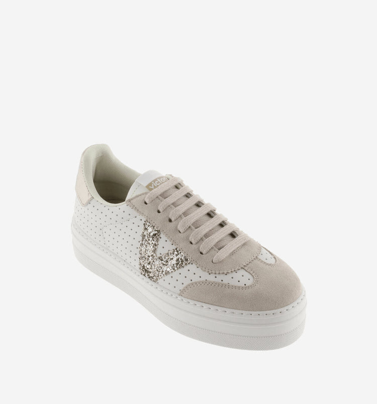 Barcelona | White - Gold | Victoria | Trainers | Jenny Shoo Bootique