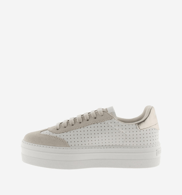 Barcelona | White - Gold | Victoria | Trainers | Jenny Shoo Bootique