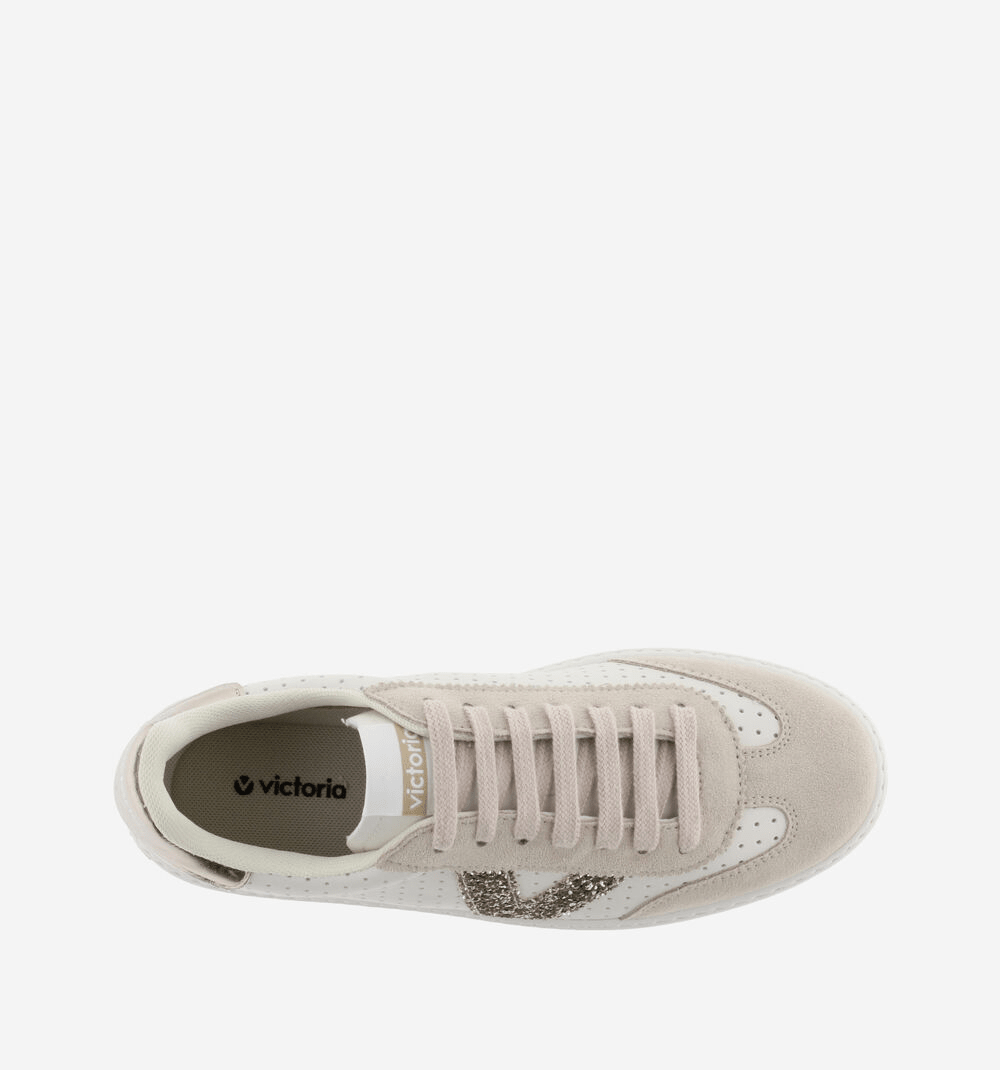 Barcelona | White - Gold | Victoria | Trainers | Jenny Shoo Bootique