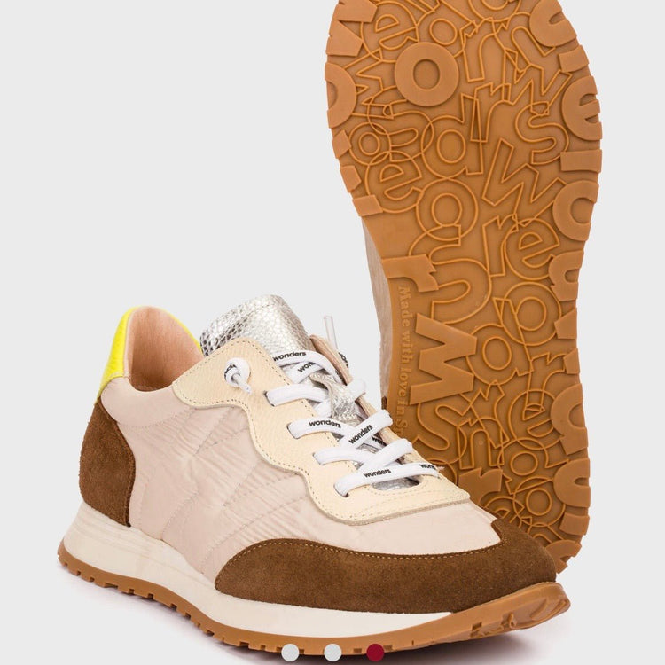 Relay | Fog Taupe - Cognac | Wonders | Trainers | Jenny Shoo Bootique