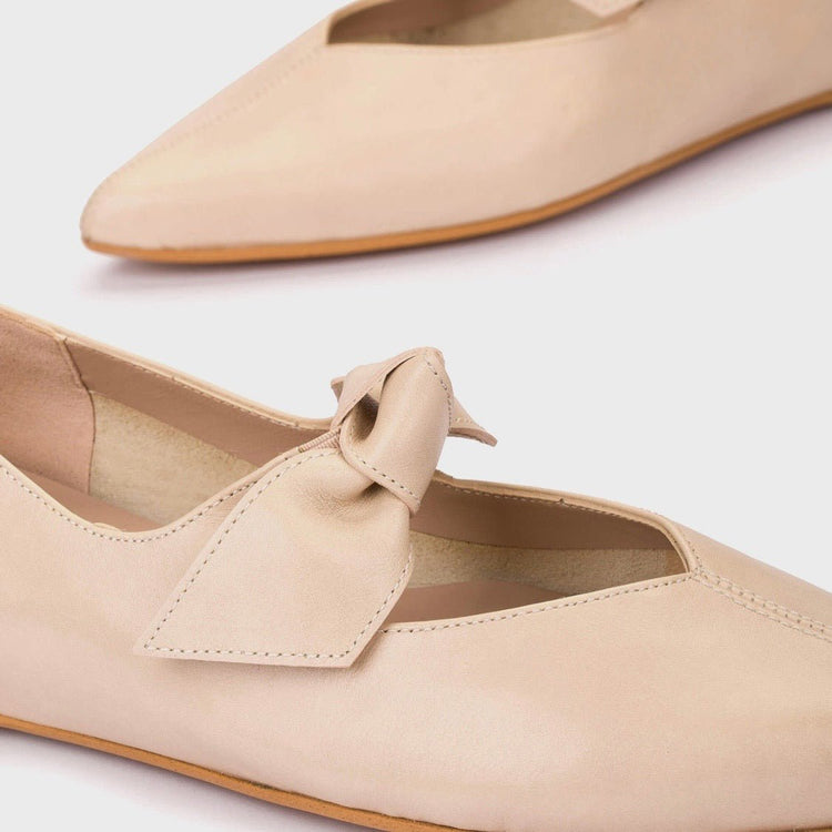 Triana Bow | Beige | Wonders | Flats | Jenny Shoo Bootique