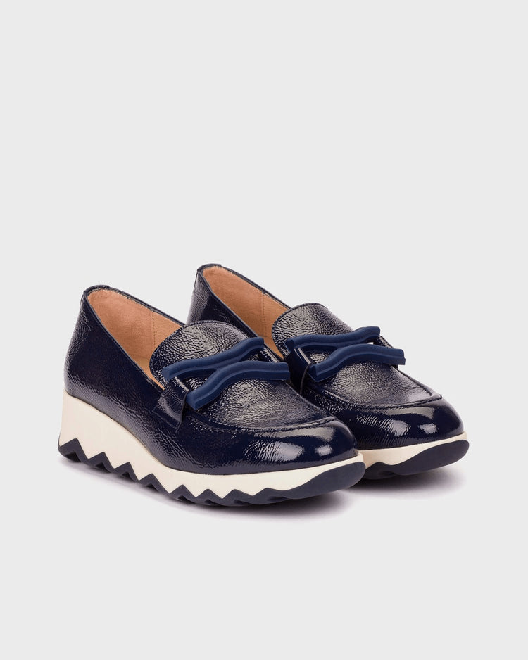 Simon | Navy | Wonders | Wedges | Jenny Shoo Bootique