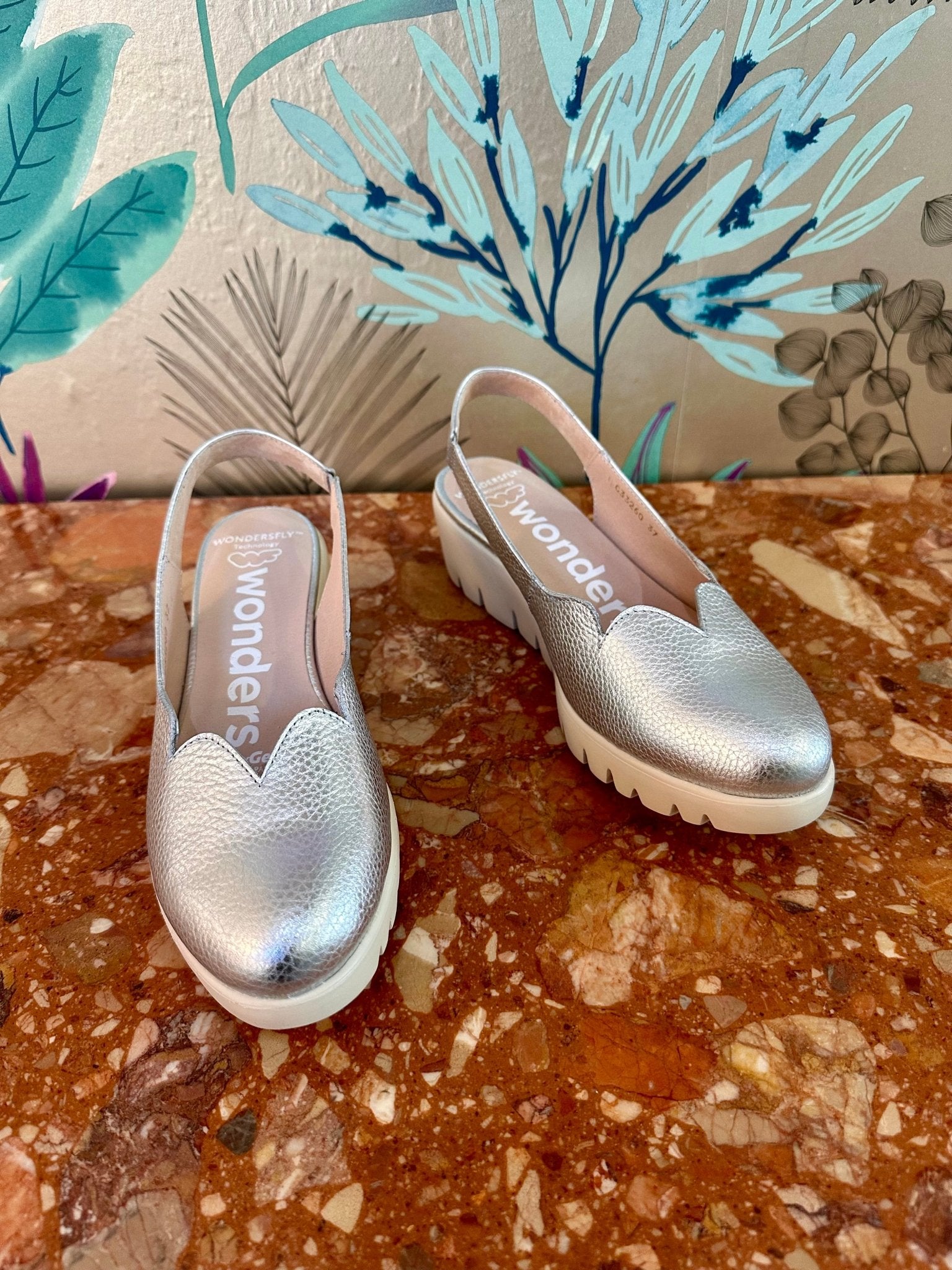 Abril | Silver | Wonders | Wedges | Jenny Shoo Bootique