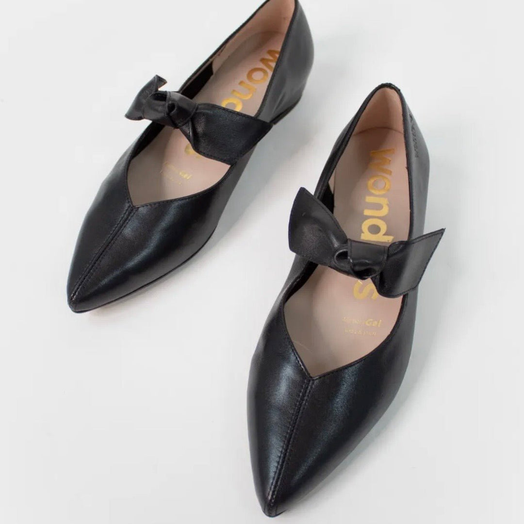 Triana Bow | Black | Wonders | Flats | Jenny Shoo Bootique