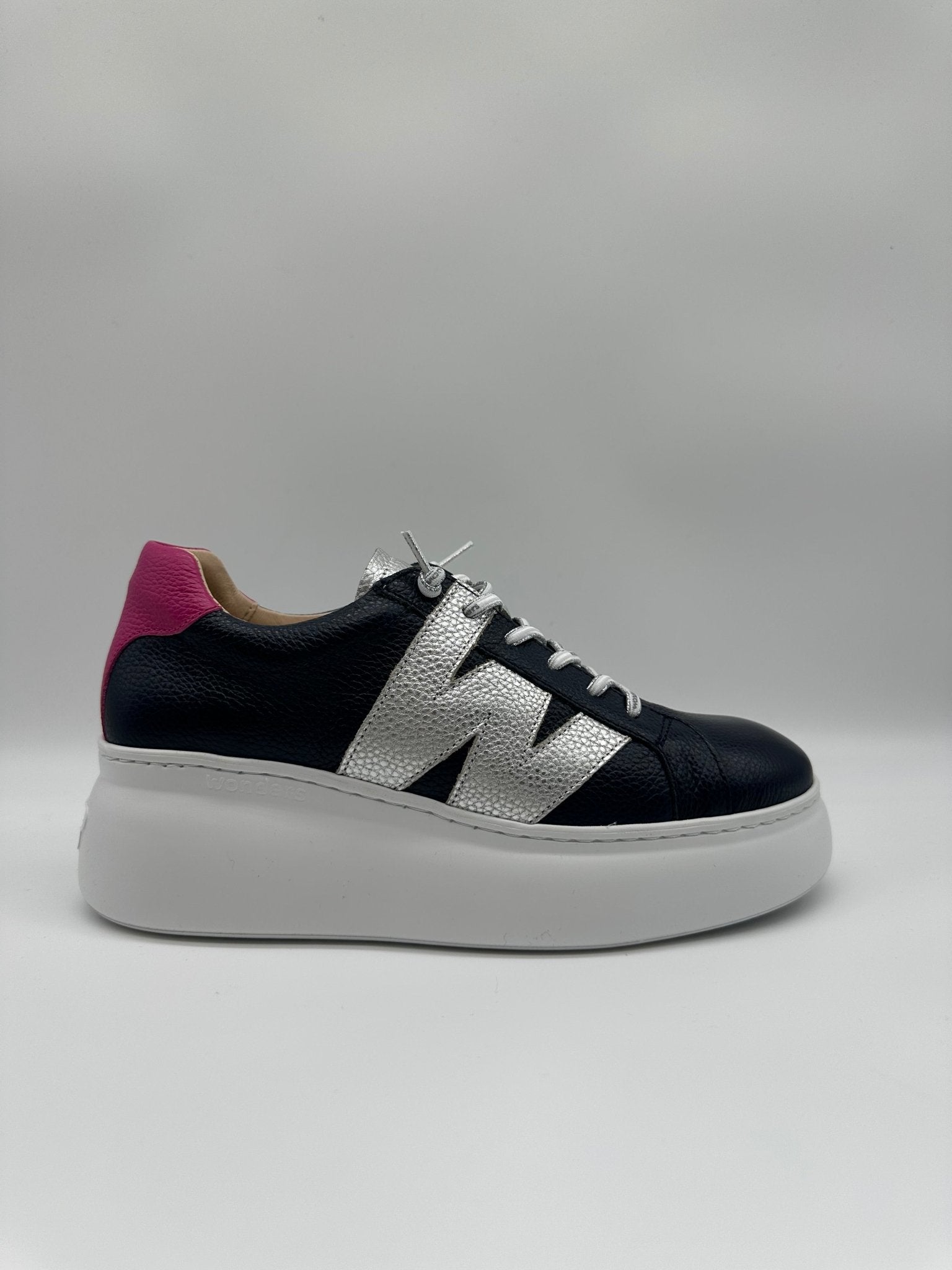 Zurich | Navy-Silver-Fuchsia Pink – Jenny Shoo Bootique