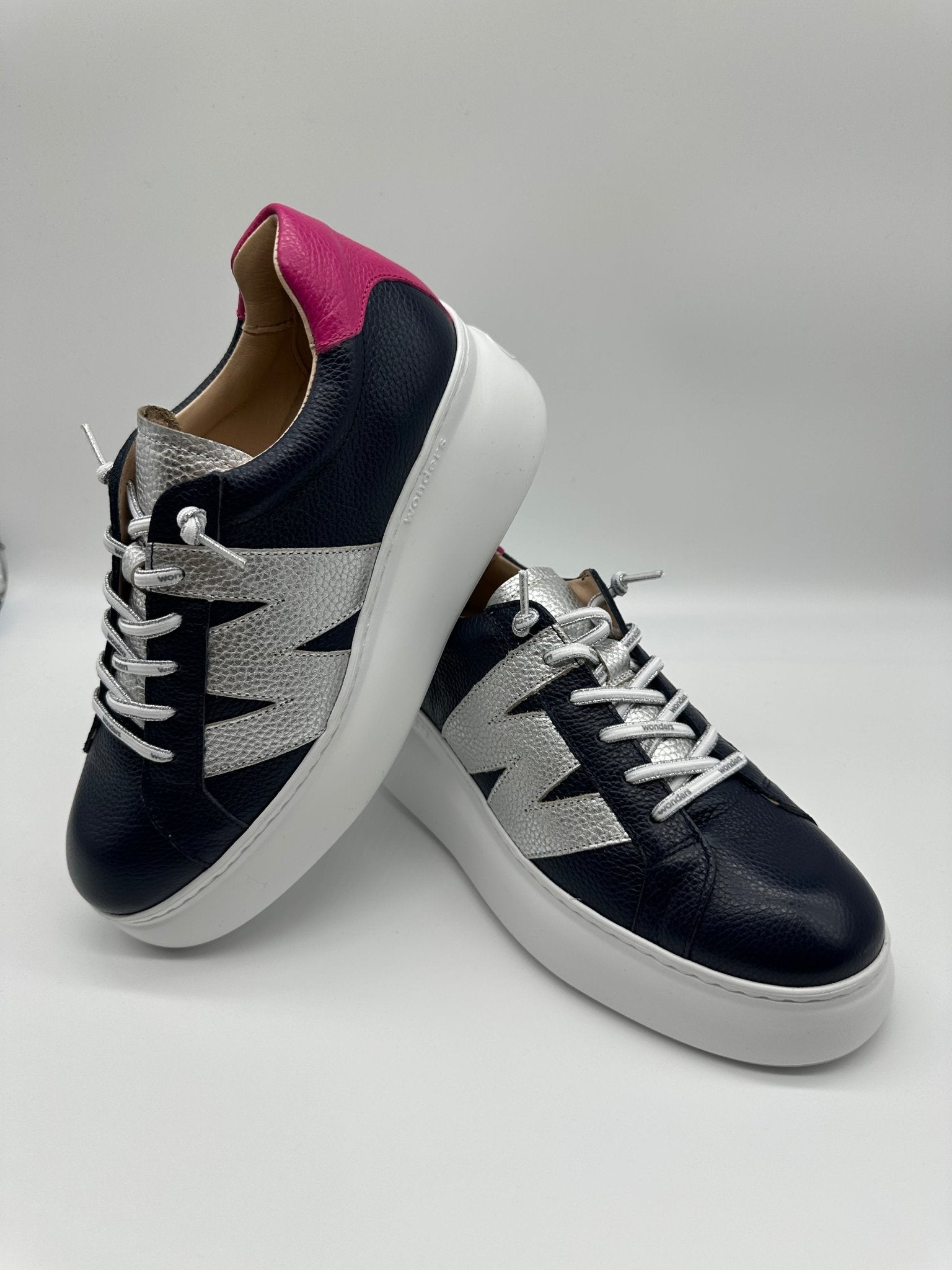 靴 CASHMEREOLOGY A1111 SOUTHERN TIE UK 7 Zurich | Navy-Silver-Fuchsia Pink – Jenny Shoo Bootique