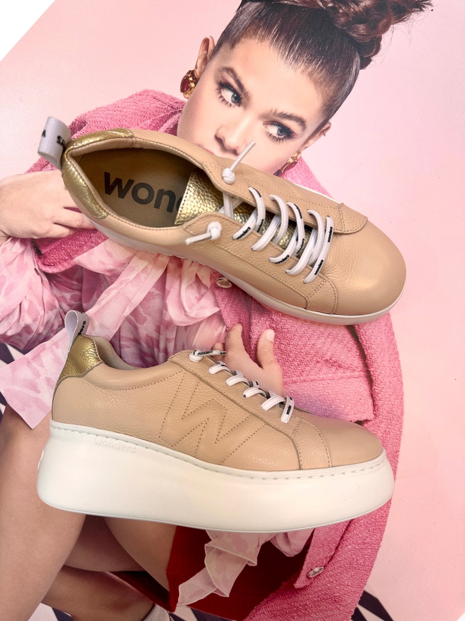 Dorita | Nude - Gold | Wonders | Trainers | Jenny Shoo Bootique