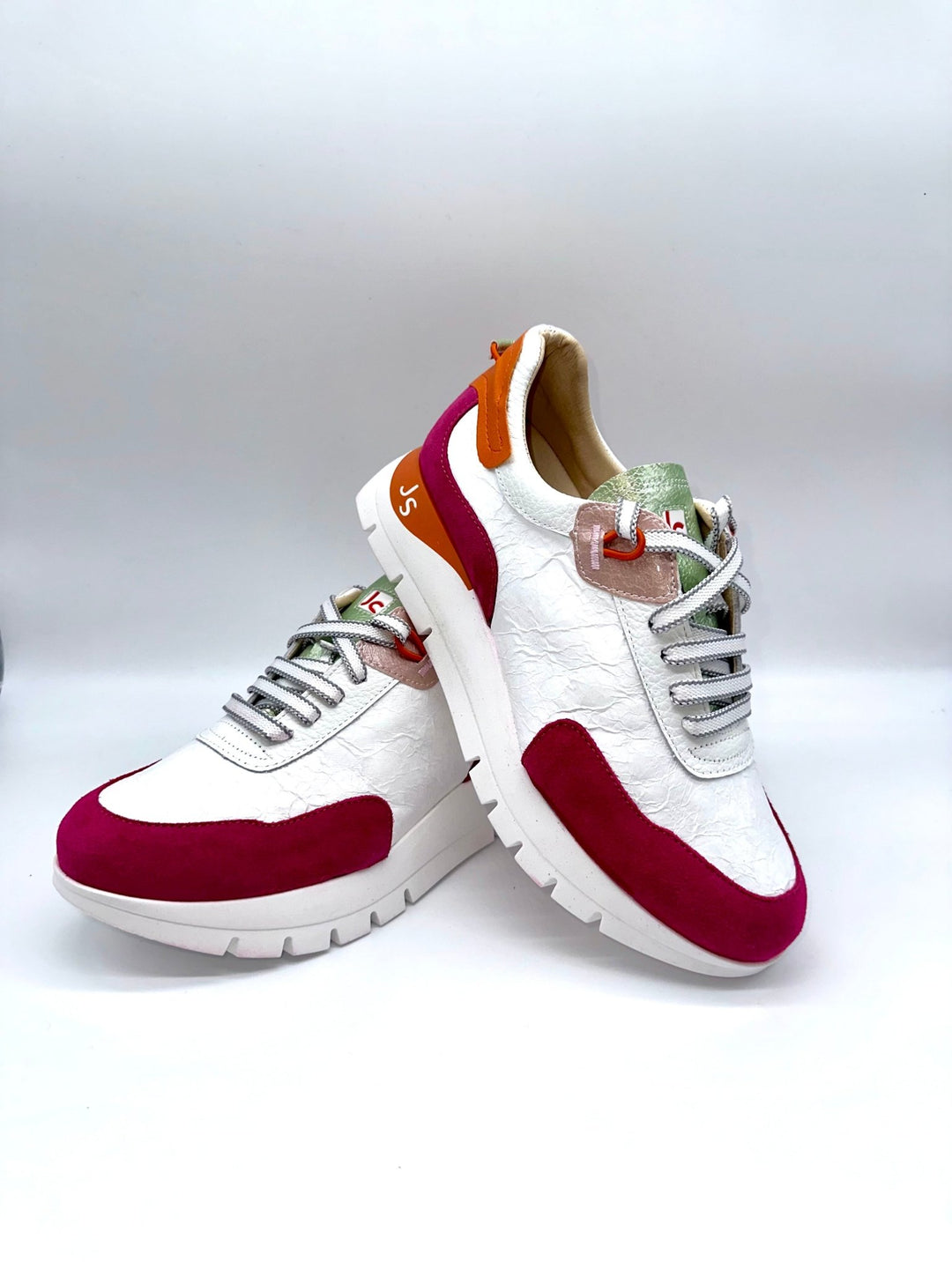 2287 | White - Pink - Orange | Jose Saenz | Trainers | Jenny Shoo Bootique