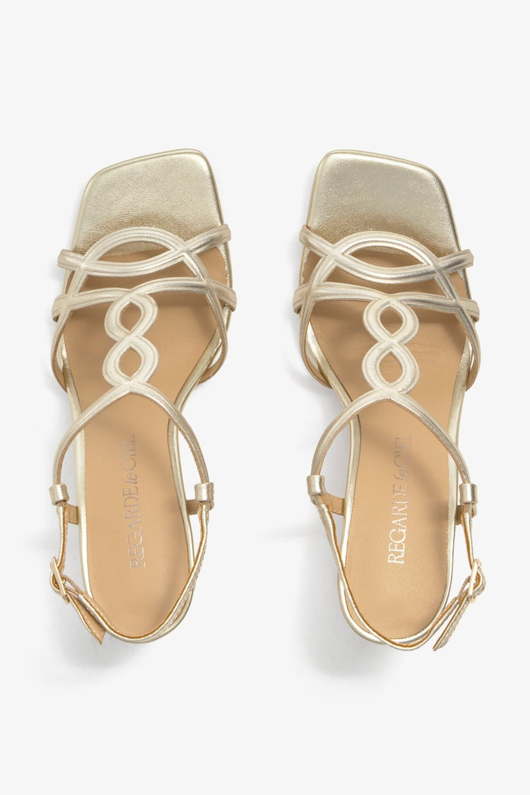 Chelly | Gold | Regarde Le Ciel | Sandals | Jenny Shoo Bootique