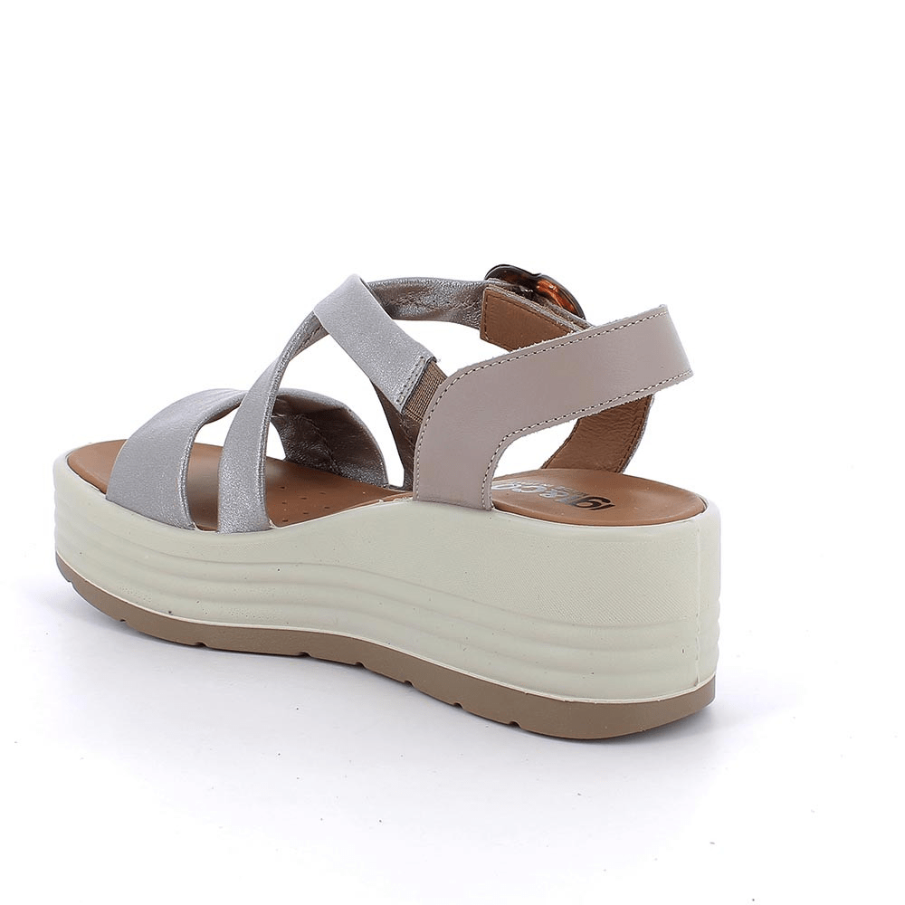 Purdy | Taupe Metallic | IGI & CO | Sandals | Jenny Shoo Bootique