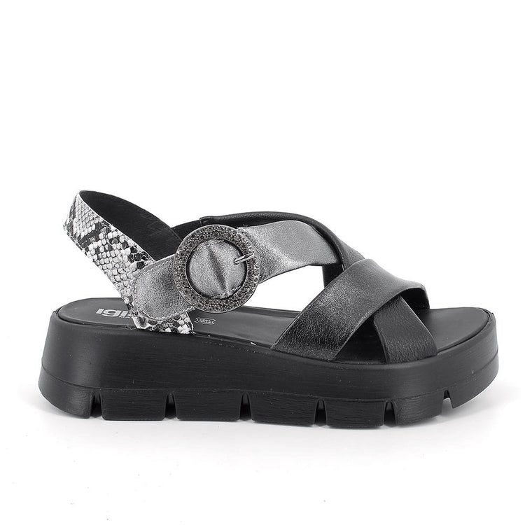 Pippa | Black | IGI & CO | Sandals | Jenny Shoo Bootique