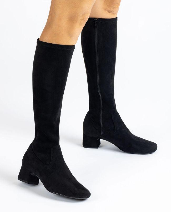Lapes | Black Suede | Unisa | Long Boots | Jenny Shoo Bootique