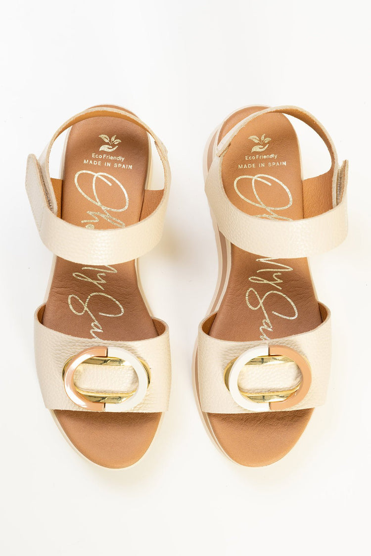 5974 | Cream | Oh! My Sandals | Sandals | Jenny Shoo Bootique
