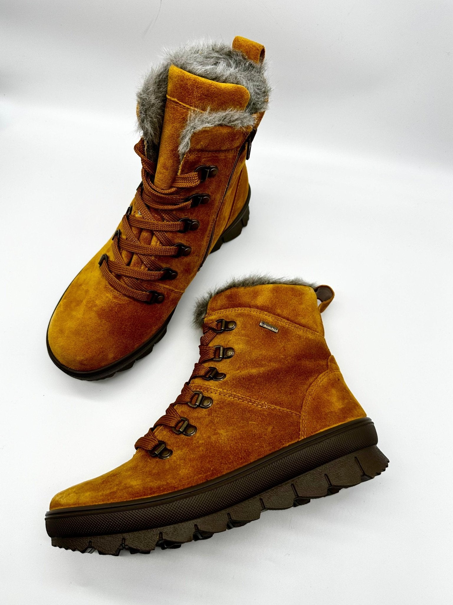 Novara Suede | Mustard GORTEX | Legero | Ankle Boots | Jenny Shoo Bootique