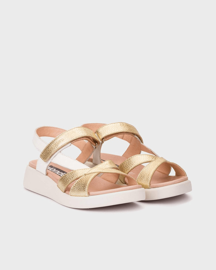 Mar 52| Gold - White | Wonders | Sandals | Jenny Shoo Bootique
