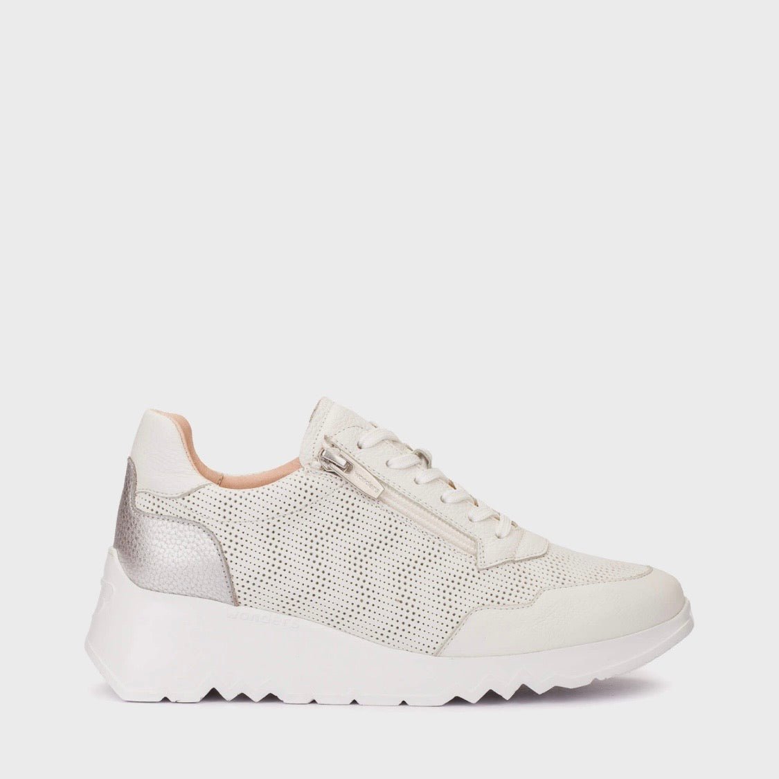 Kyoto With Zip | White | Wonders | Trainers | Jenny Shoo Bootique