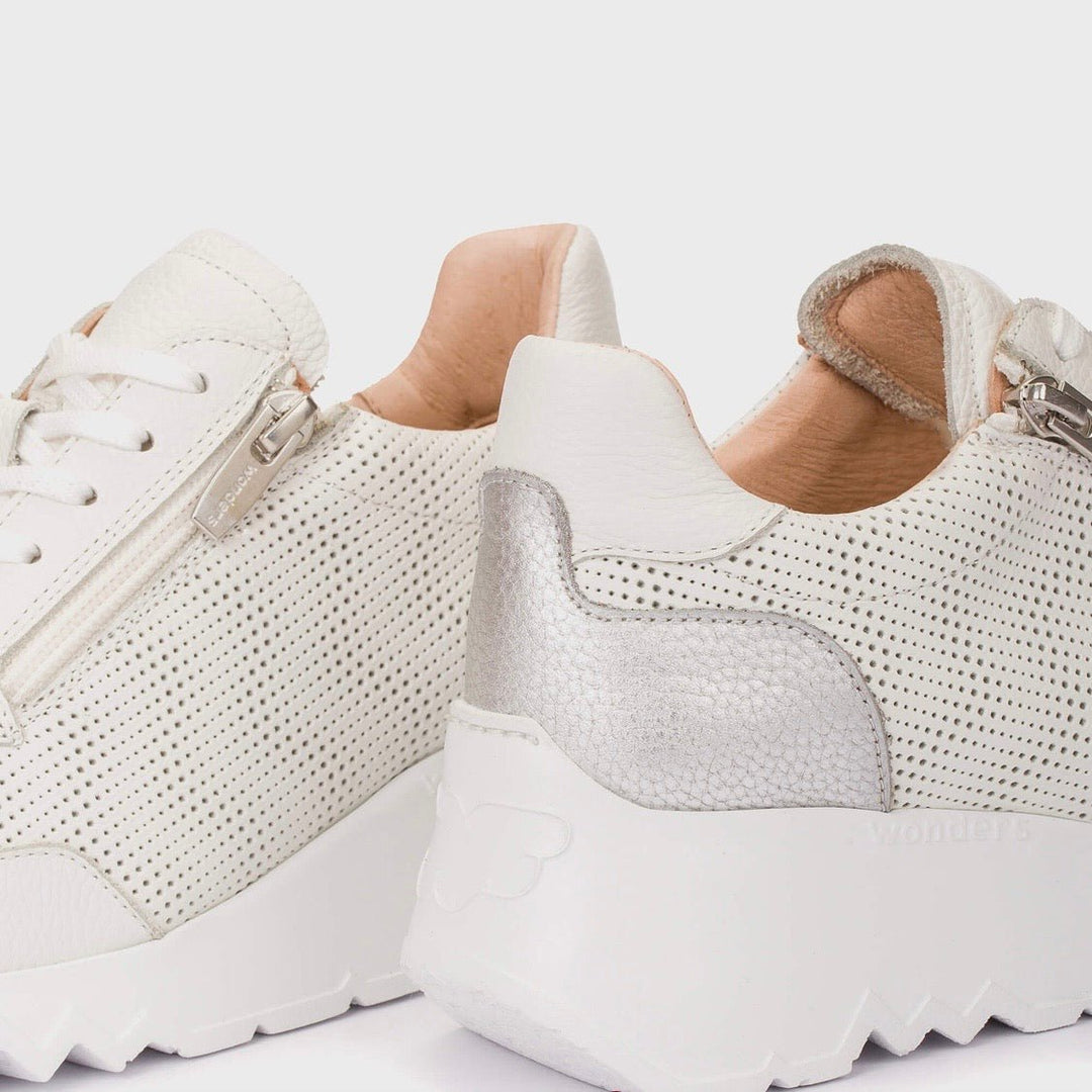 Kyoto With Zip | White | Wonders | Trainers | Jenny Shoo Bootique