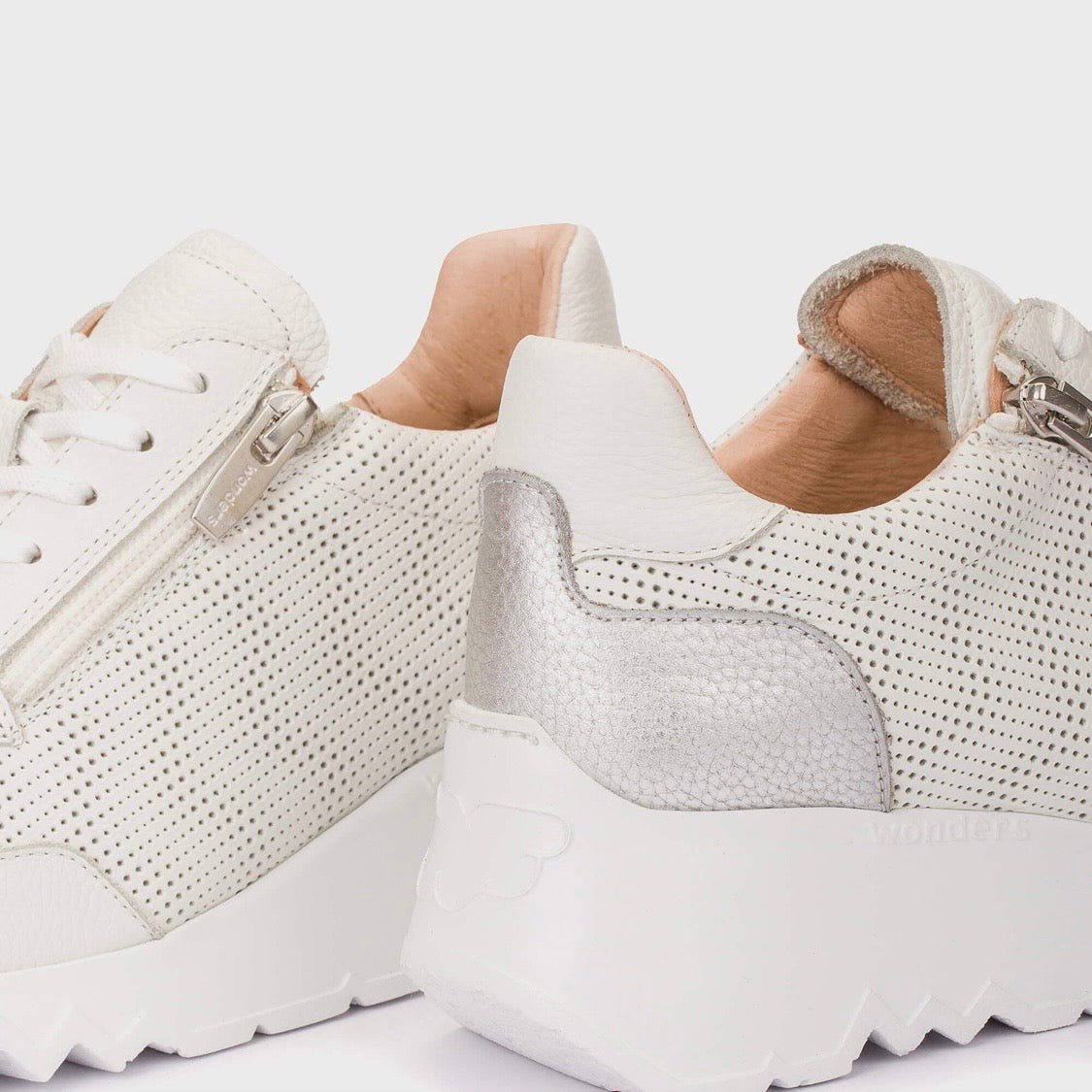 Kyoto With Zip | White | Wonders | Trainers | Jenny Shoo Bootique