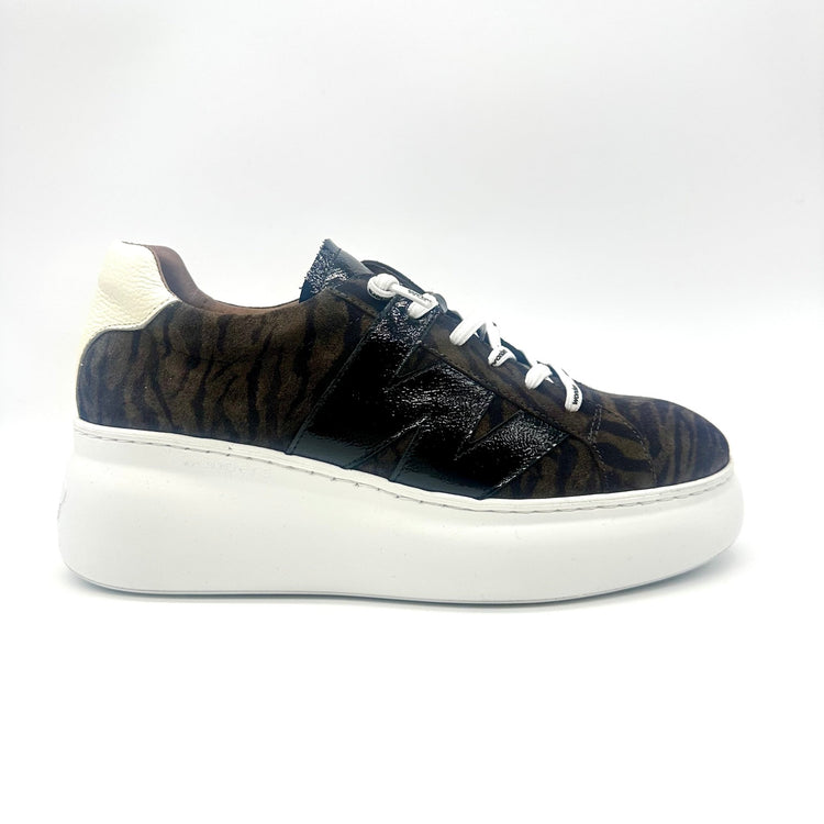 Ellen | Zebra Grey/ Black | Wonders | Trainers | Jenny Shoo Bootique
