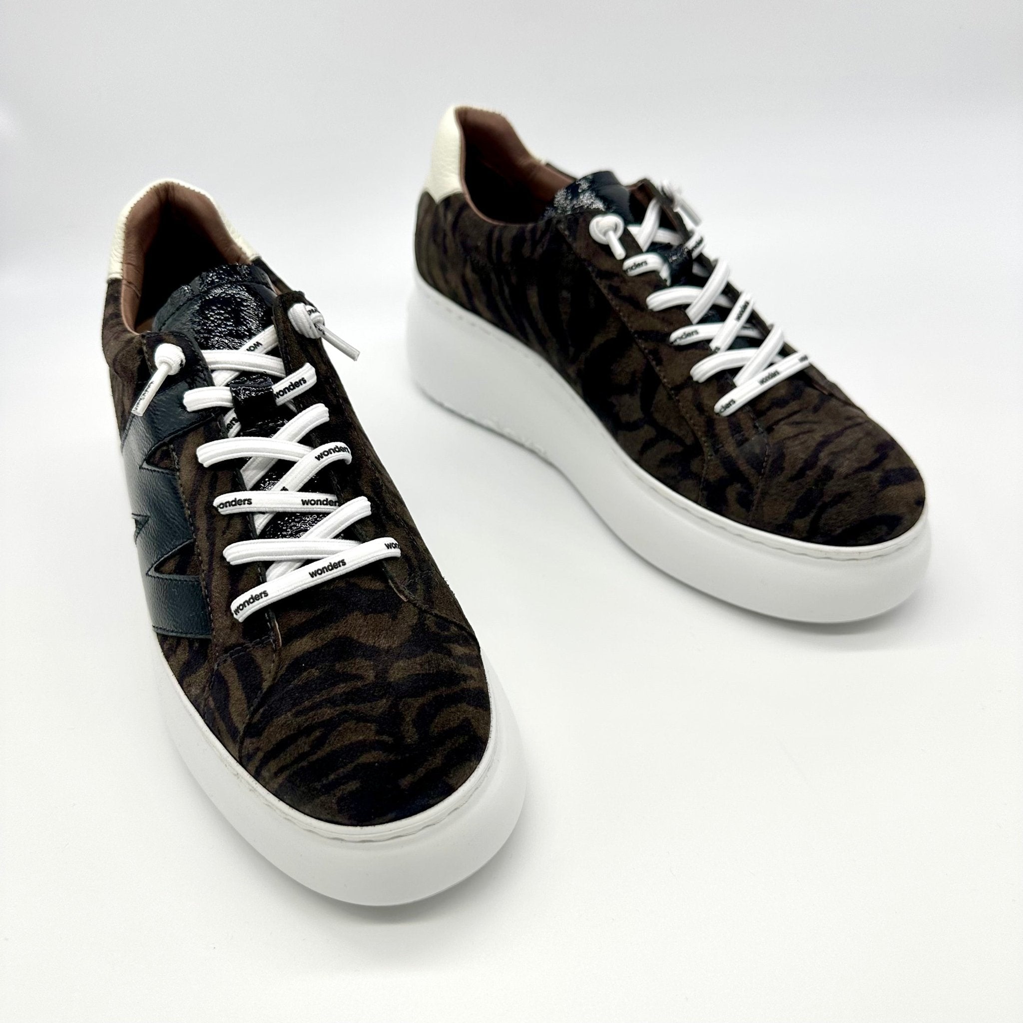 Ellen | Zebra Grey/ Black | Wonders | Trainers | Jenny Shoo Bootique
