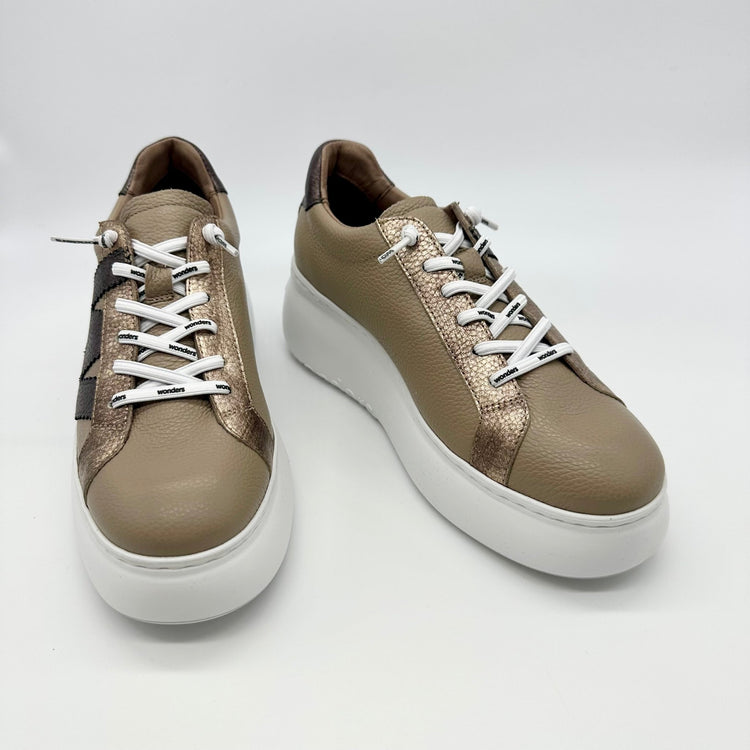 Ellen | Taupe/Bronze | Wonders | Trainers | Jenny Shoo Bootique