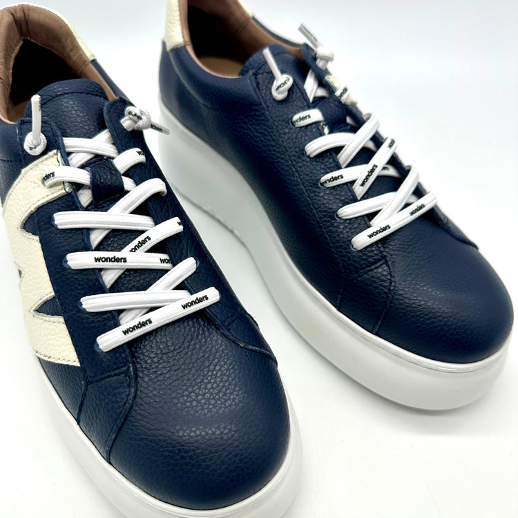 Ellen | Navy/Cream | Wonders | Trainers | Jenny Shoo Bootique