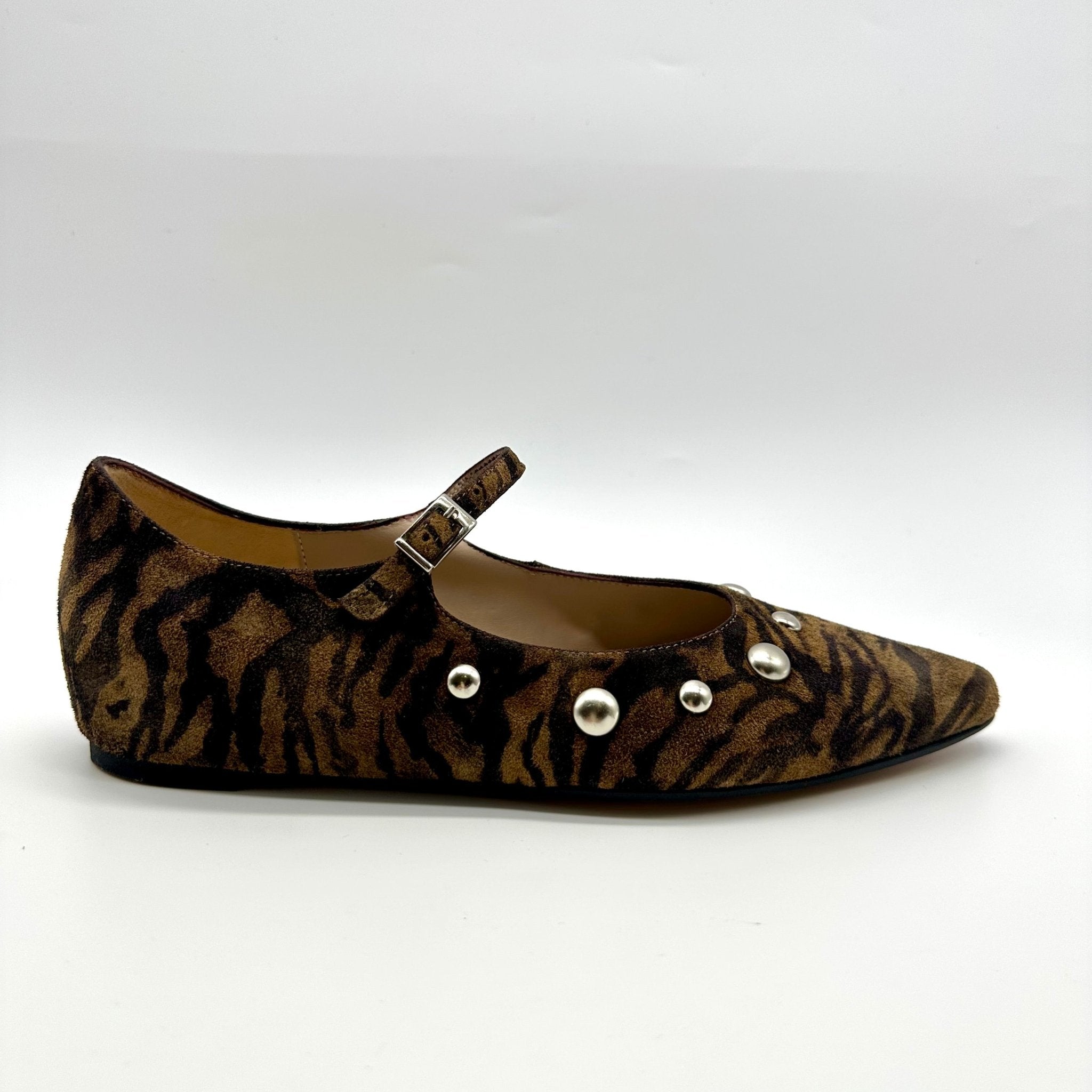 Triana | Zebra Tan/Black | Wonders | Flats | Jenny Shoo Bootique