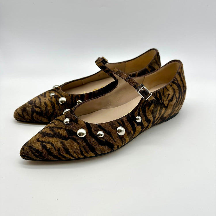 Triana | Zebra Tan/Black | Wonders | Flats | Jenny Shoo Bootique