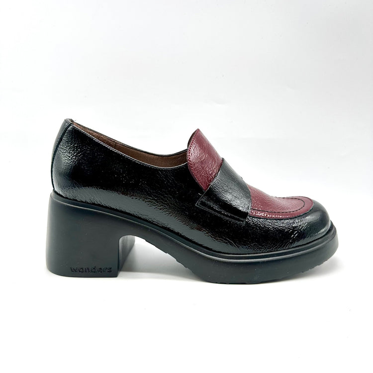 Flytres | Black - Burgundy | Wonders | Heels | Jenny Shoo Bootique