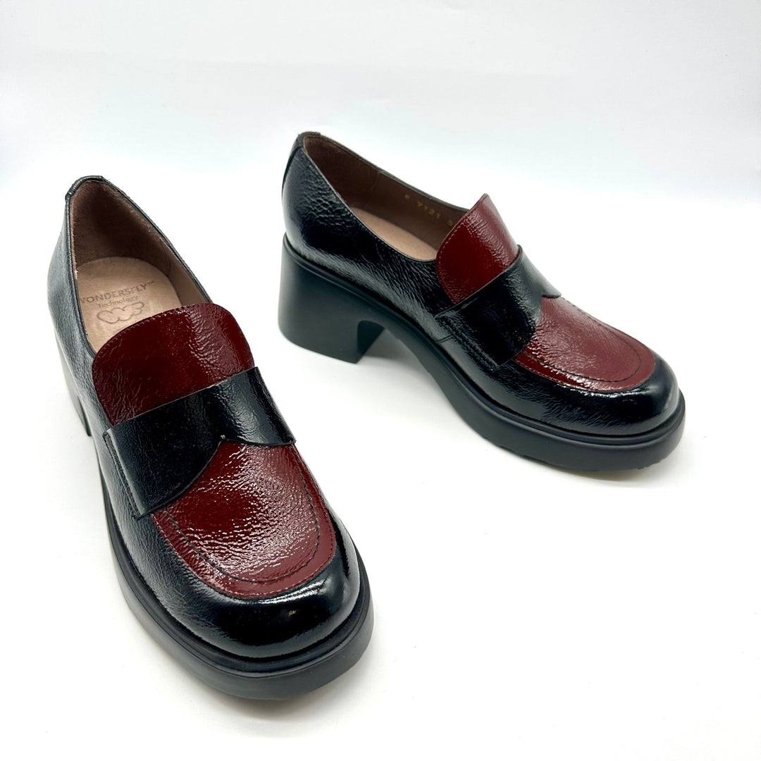 Flytres | Black - Burgundy | Wonders | Heels | Jenny Shoo Bootique
