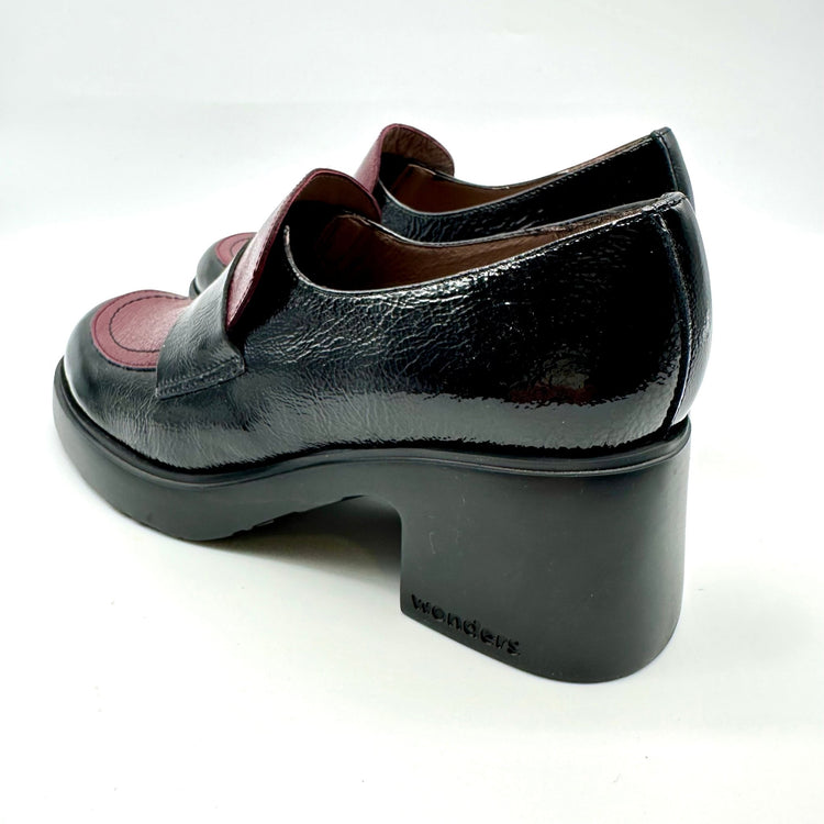 Flytres | Black - Burgundy | Wonders | Heels | Jenny Shoo Bootique