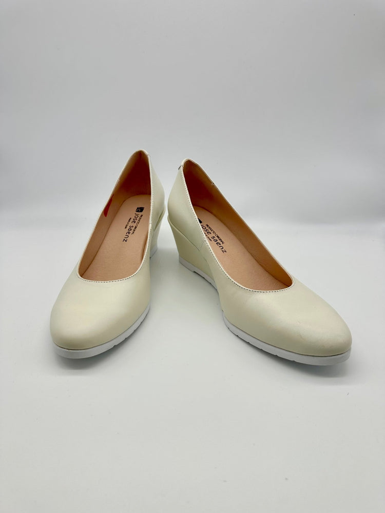 Summer | Cream | Jose Saenz | Wedges | Jenny Shoo Bootique