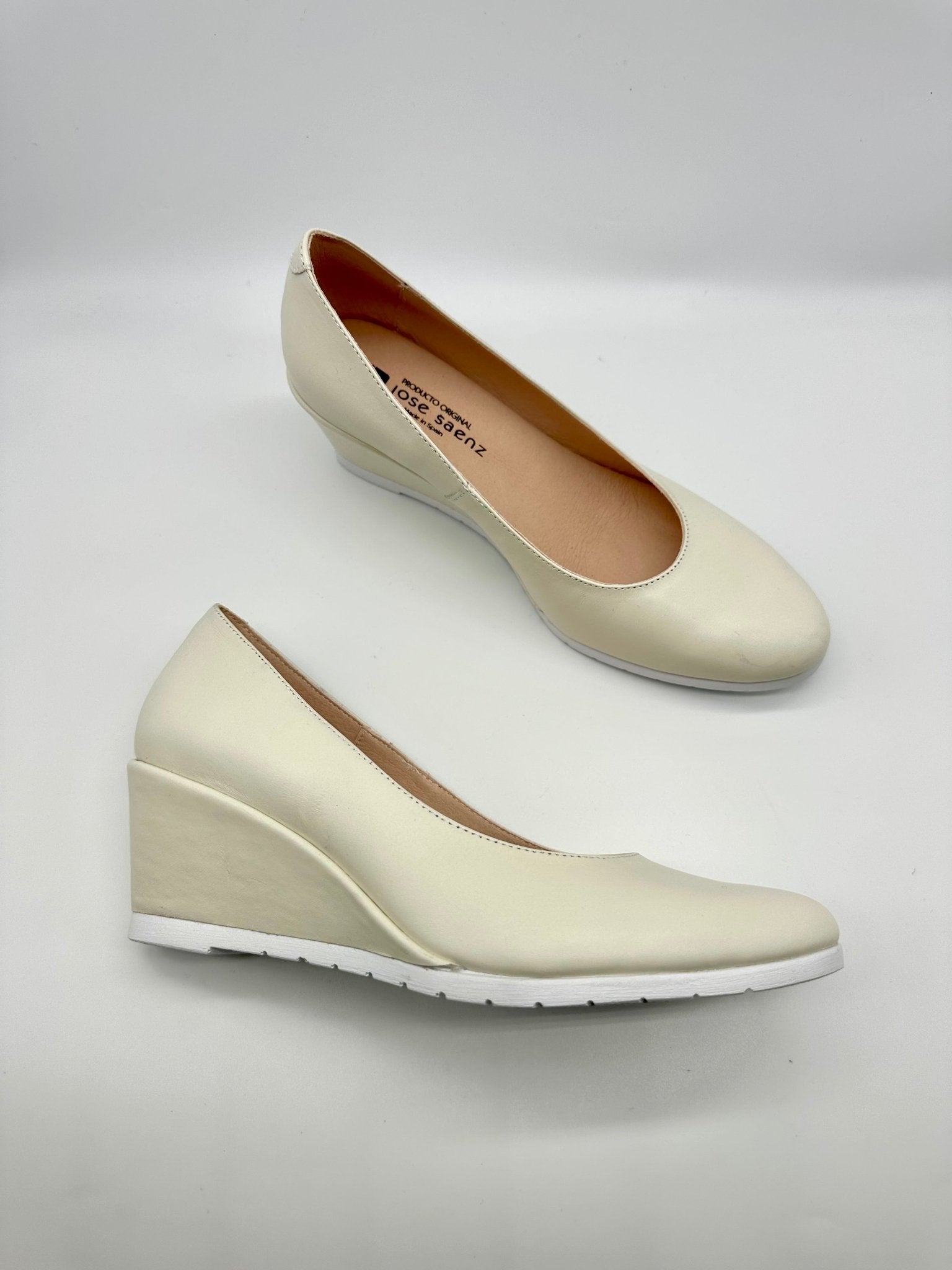Summer | Cream | Jose Saenz | Wedges | Jenny Shoo Bootique