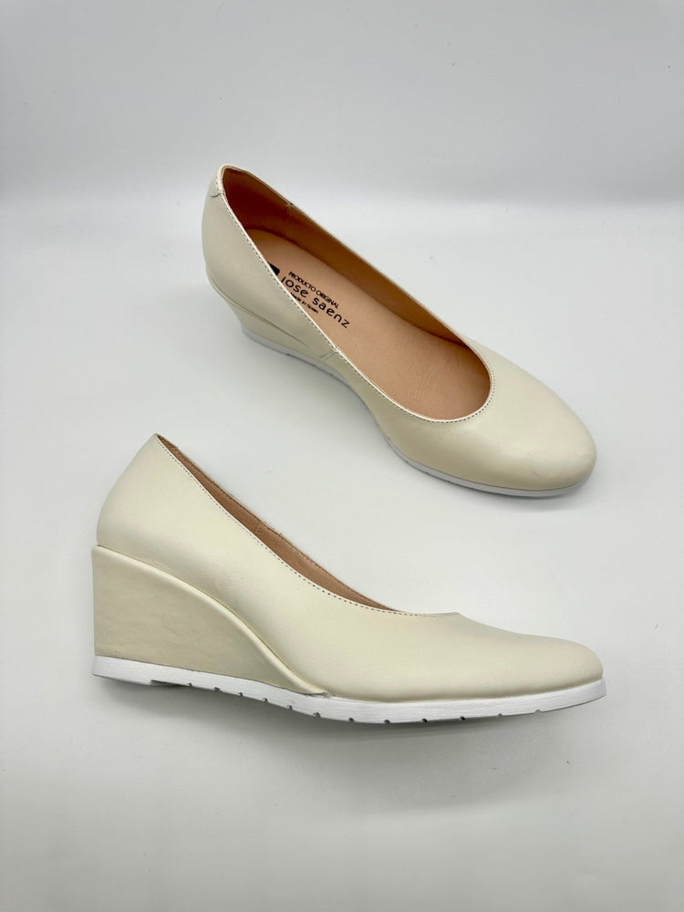 Summer | Cream | Jose Saenz | Wedges | Jenny Shoo Bootique