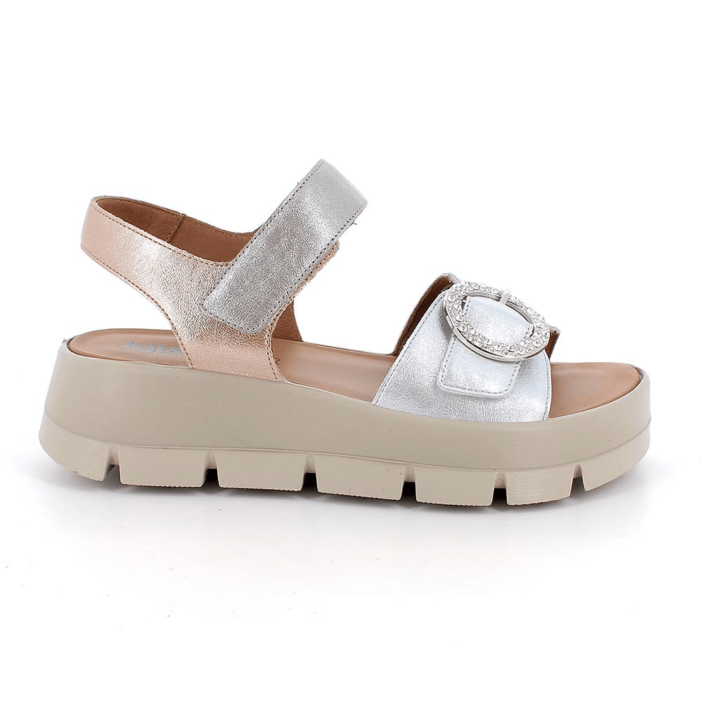 Penny | Silver - Nude | IGI & CO | Sandals | Jenny Shoo Bootique