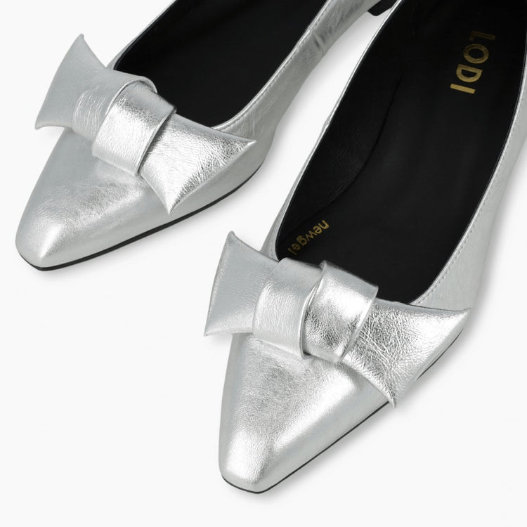 Bed | Silver | LODI | Flats | Jenny Shoo Bootique