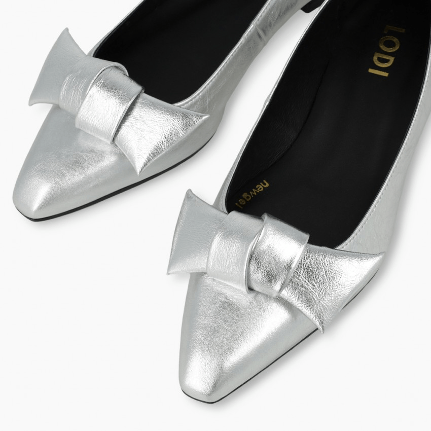 Bed | Silver | LODI | Flats | Jenny Shoo Bootique