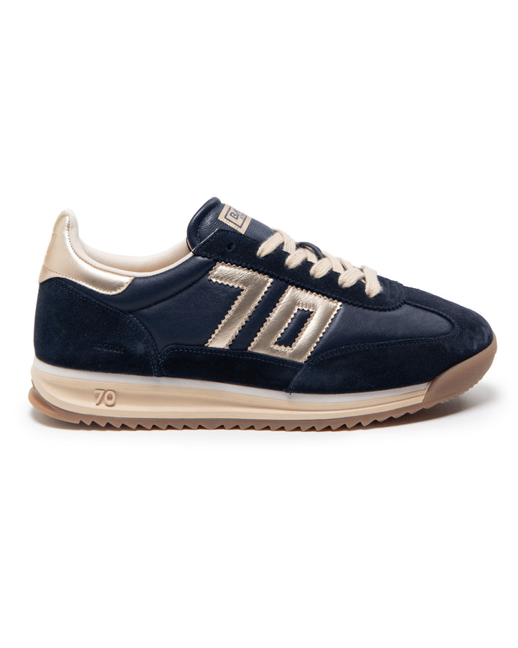 Jogger | Navy - Gold | Back 70 | Trainers | Jenny Shoo Bootique