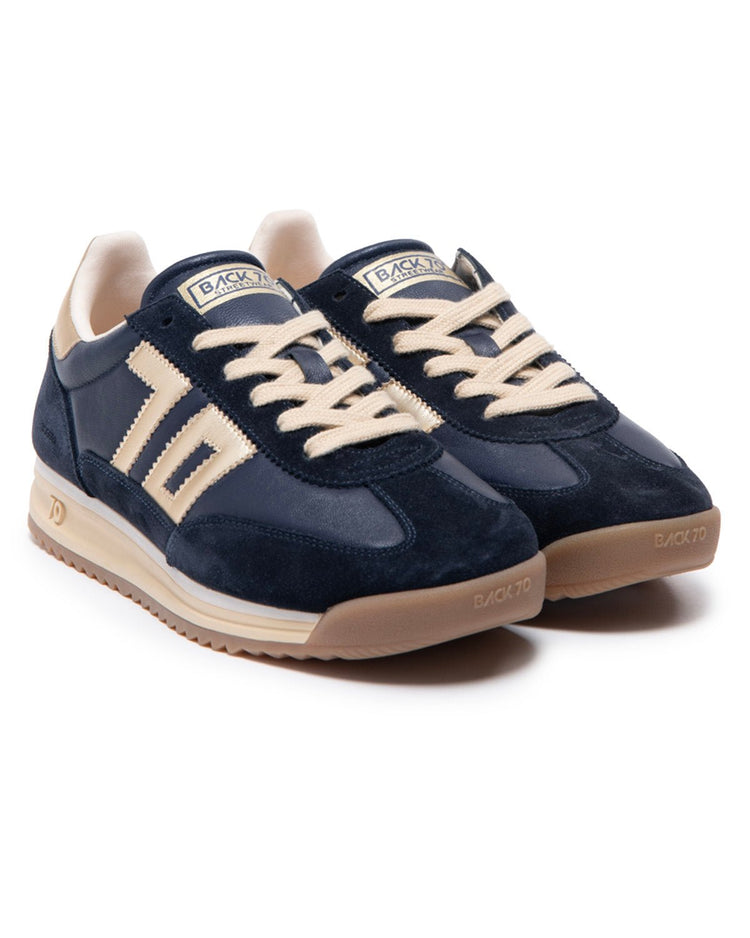 Jogger | Navy - Gold | Back 70 | Trainers | Jenny Shoo Bootique