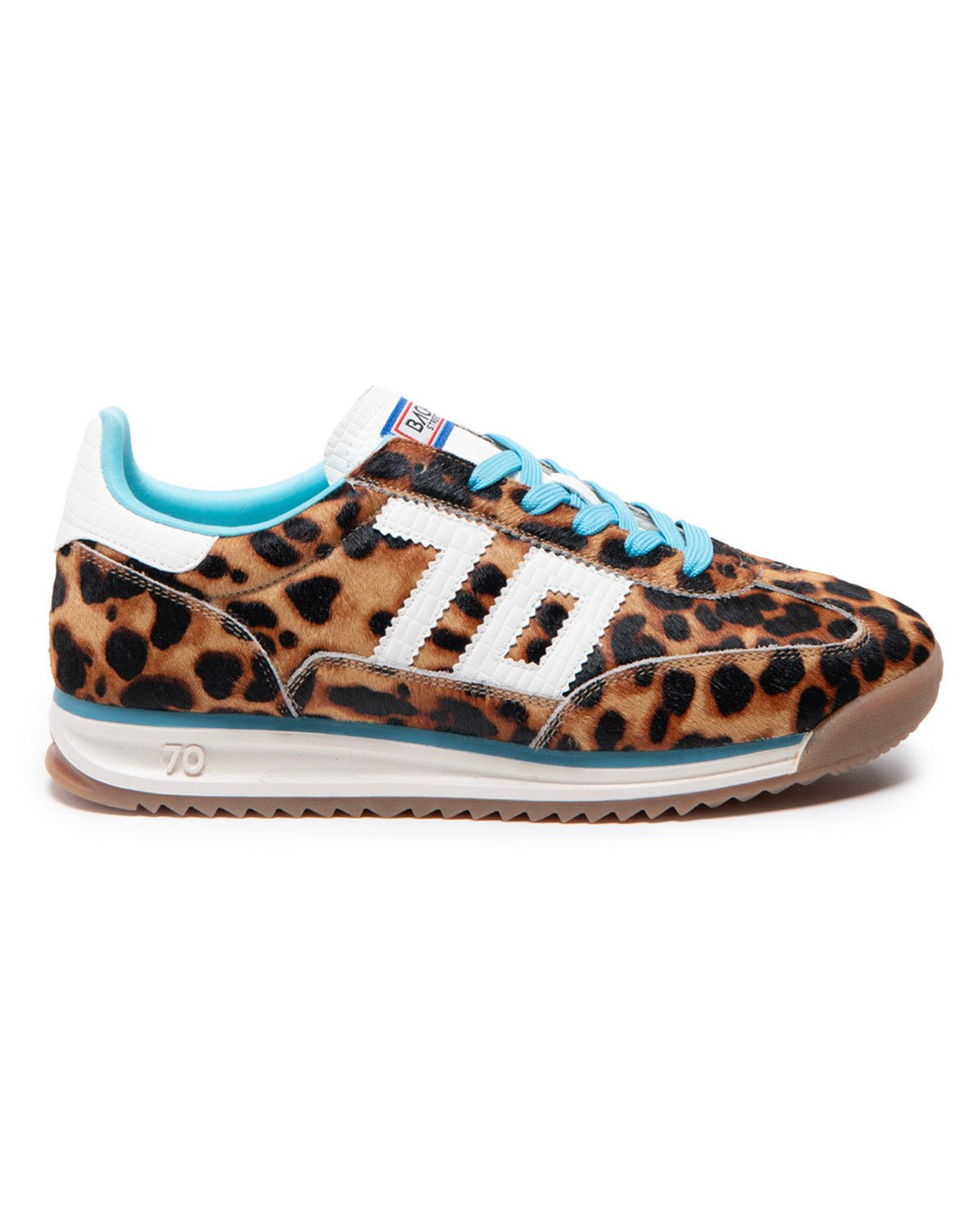 Jogger | Tan Leopard - Turquoise Lace | Back 70 | Trainers | Jenny Shoo Bootique