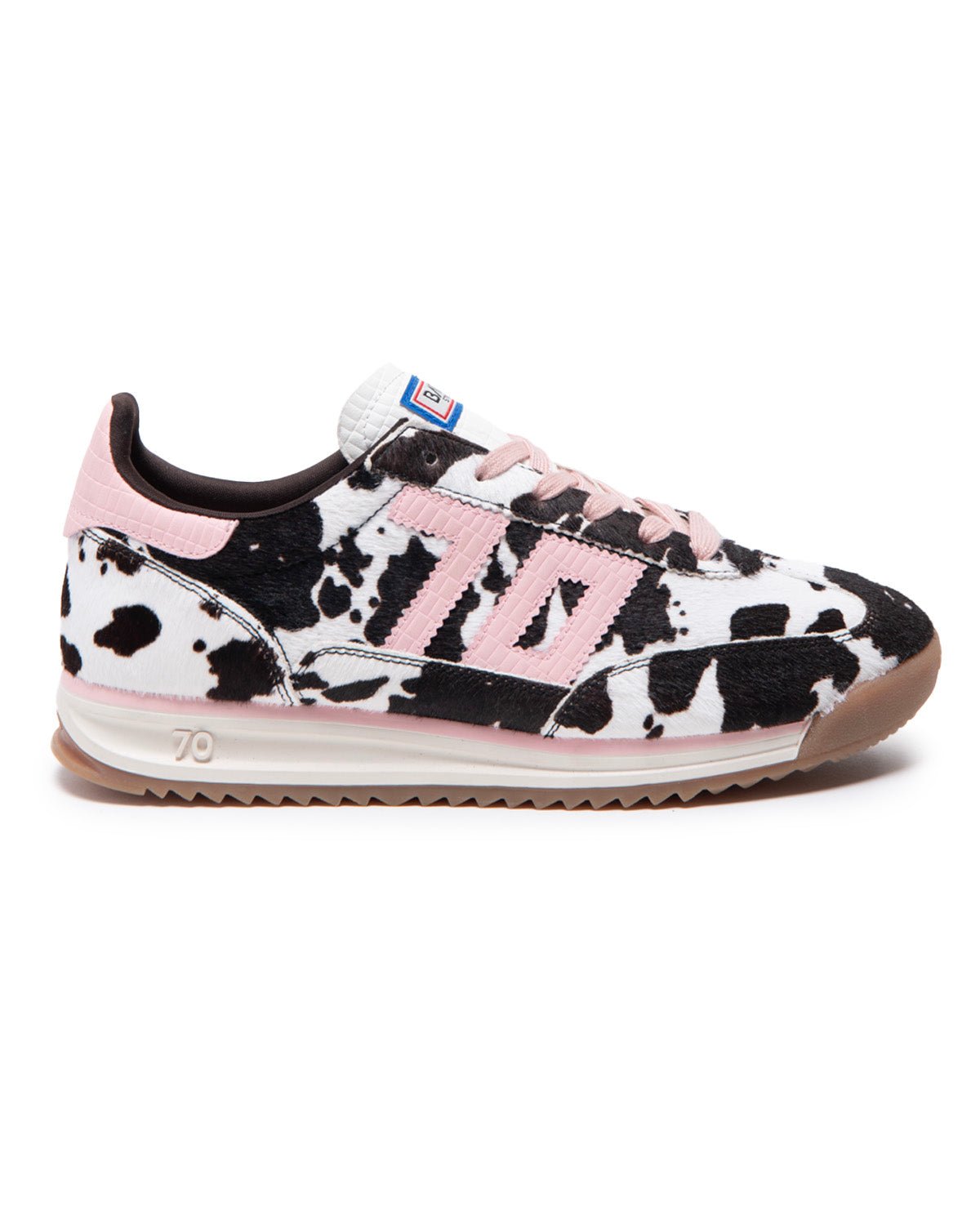 Jogger | Brown - White Cow print - Pink | Back 70 | Trainers | Jenny Shoo Bootique
